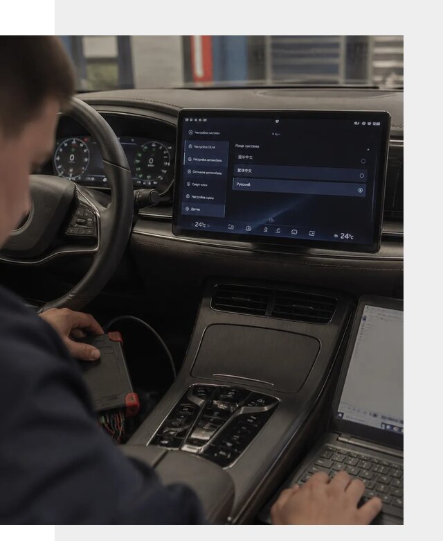 Русификация автомобиля BYD HAN для эксплуатации в Зеленодольске